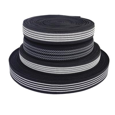 China Elastic Anti-slip Woven Rubber Non-slip Elastic Band for Sports Fitness Resistance for sale