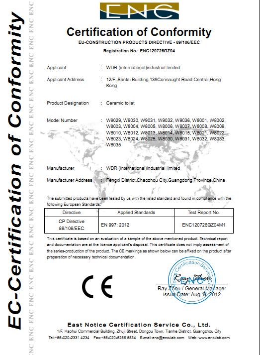 CE - Guangdong WDR Technology Co., Ltd.