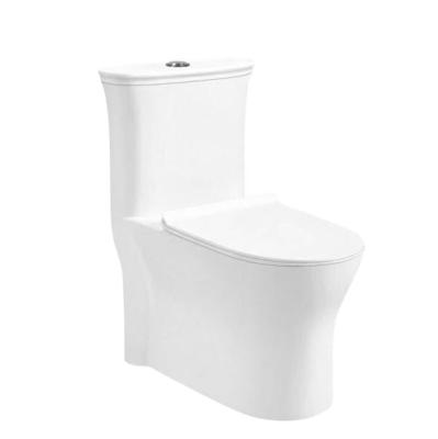 China Double-flush New Design One-piece Siphonic Chinese WC Pissing Toilet Closestool for sale