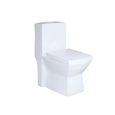 China Double-Flow Floor-Mounted European One-Piece Toilet New WC Model Toilet for sale