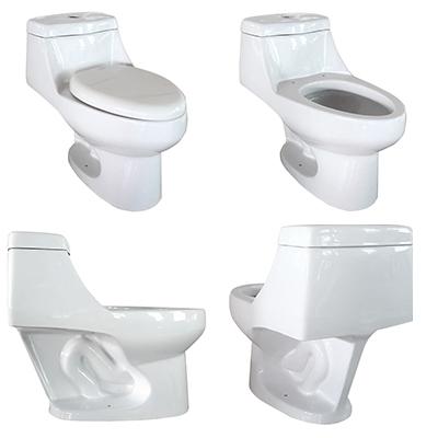 China Double-Flow South America Hot Selling Siphonic One Piece Toilet Commode for sale