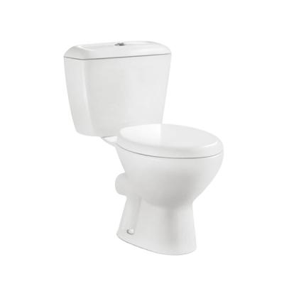 China Double-flush made in China quality p trap bathroom nigeria two piece wc toilet for sale