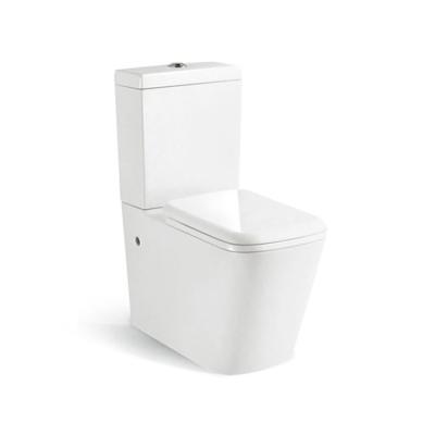 China Double-flow promotion modern bathroom pissing ceramic two-piece cheap toilet bowl for sale