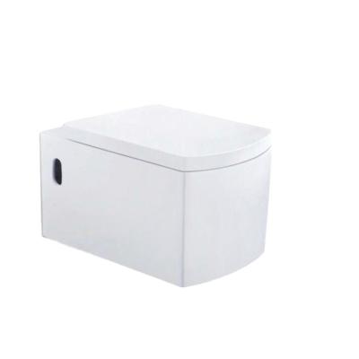 China Factory Ceramic Sanitary Ware European Style Cistern Chaozhou Ware Wall Hanging Bathroom Hidden Ceramic Toilet for sale