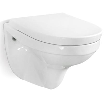 China Ceramic Double-Flow Wall Hung Toilet Wall Mounted Toilet Rimless Bowl for sale