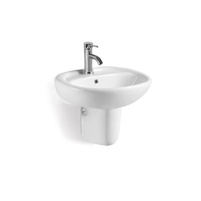 China Super-smooth Chaozhou Factory Modern Design Sanitary Ware Bathroom Wall Hung Basin Ceramic Wash Basin for sale