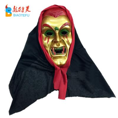 China Plastic+fabric Halloween Vampire Skull Plastic Full Head Mask for sale