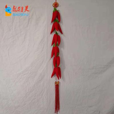 China China New Year Decorations Chinese Red Chilli String Hanging for sale