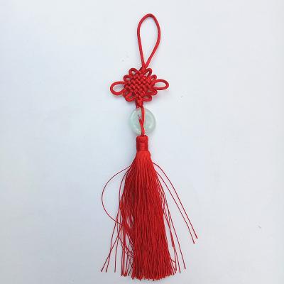 China traditional cheap small gift red chinese lucky knot small tassel for sale