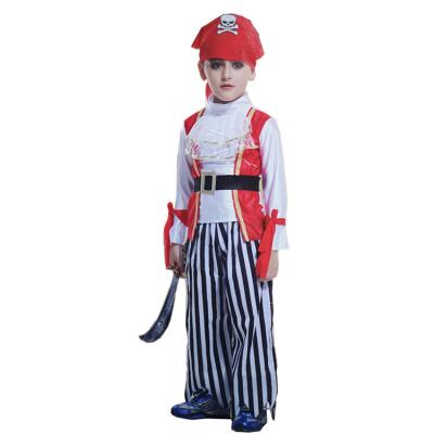 China Factory Price Polyester Halloween Kids Simple Pirate Cosplay Costume For Boy for sale