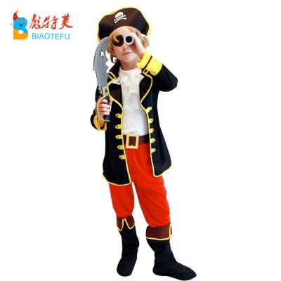 China Polyester Hotsale Kids Pirate Caribbean Captain Cosplay Costumes for sale