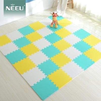 China Eva Foam Interlocking Mat Playing Playground Tiles For Kids 30*30*1.0cm for sale