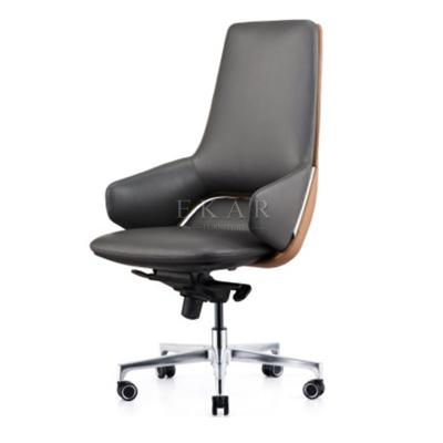 China Ergonomic Furniture (Height) Italy Adjustable Leather Office Boss Chairs for sale