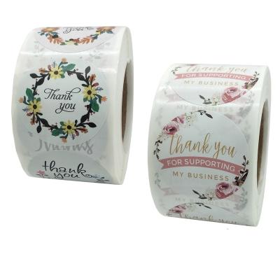 China Strong Viscosity 1.5 Inch Thank You Sticker Roll Maker For Packaging Decoration for sale