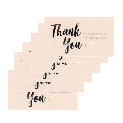 China Modern 50pcs/set Thank You Business Card Support Business Thank You Card for sale