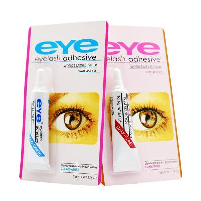 China Water Drops Mini Eyelash Glue Strip Adhesive Black and White Latex Lash Glue 7g for sale