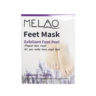 China MELAO Foot Private Label OEM Exfoliating Socks Callus Remover Feet Mask for sale