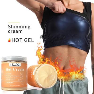 China Hot Sales Organic Weight Loss Private Label Weight Loss Cream Massage Cellulite Slimming Waist Anti Sweat Gel For Fat Burn for sale