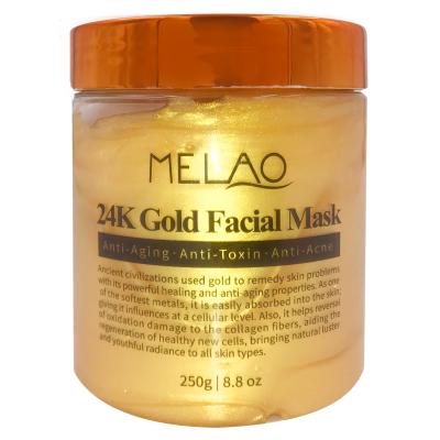 China Defect Clearing Collagen Anti Aging Facial Mask Whitening 24K Gold Peeling Off Mask For Face Care for sale