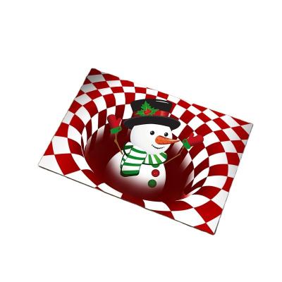 China Amazon Merry Christmas Door Mat Home Floor Mat Christmas Party Decorations Washable Non-Slip Mat for sale