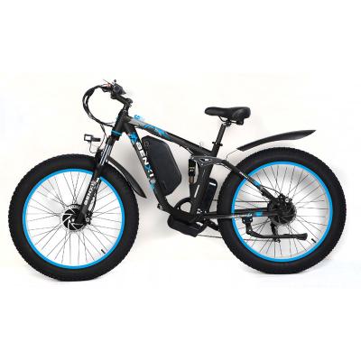 China Aluminum Alloy 2024 New Design EU Warehouse Free Shipping Seeker 24 Dual Motor Electric Bike 3000W 23AH For Hiking for sale