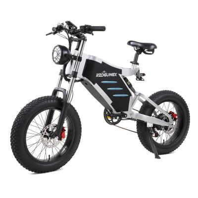 China Aluminum Alloy RZOGUWEX X5 Electric Bicycle 48V 25AH Battery 1000W Motor 20inch Tires 50-60KM Max Mileage 200KG Max Load Electric Bike for sale