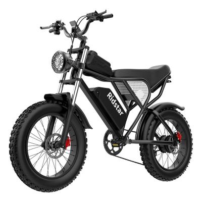 China Aluminum Alloy 2024 Electric Bike Q20 20inch Fat Tire 1000W 48V 20AH EU  USA Warehouse Electric Bike MTB for sale