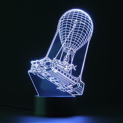 China Modern Custom Design 3D Effect Acrylic LED Night Light for sale