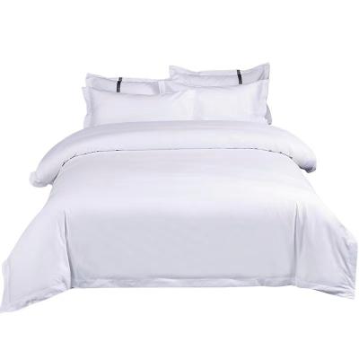 China Mercerized Guangzhou wholesale 5 star hotel style duvet cover white color 100%cotton duvet covers sets for king size bed hotel for sale