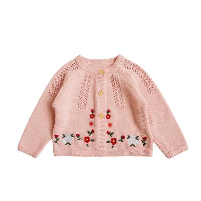 China Wholesale Anti-Shrink Kids Clothes New Girls Knitted Sweater Full Crewneck Cardigan Spot Spring and Autumn Regular 5pcs for sale