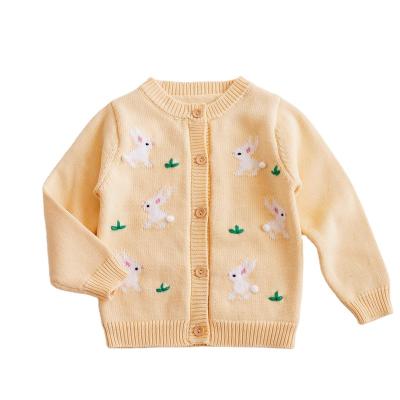 China Wholesale Baby Knitted Pattern Sweater Anti-Shrinkage Children O-Neck Cardigan Girls Clothing Lovely For Children Standard Animal Support Total 3pcs for sale