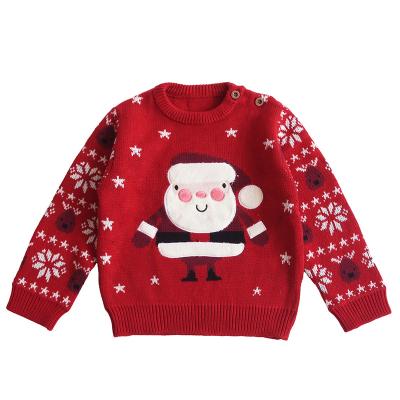 China Standard Animal Knitted Jumper Pullover Christmas Sweater Full Stripe Kids Outfit Girls Clothing Children's Clothing I+U Support Anti-Shrink for sale