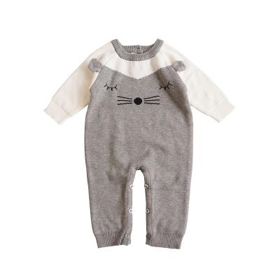 China Fashion Baby Clothes Soft Newborn Rompers Girls Long Sleeve Knit Sweater Romper Baby for sale