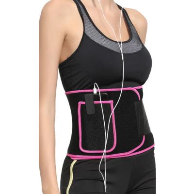 China Durable Custom Fitness Slimming Tummy Stomach Belt Sauna Soft Weight Loss Waist Trimmer Sweat Bands Belt for sale