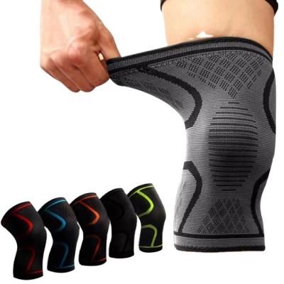 China Sports Knee Cap Knee Protector Customized Compression Knitted Breathable Neoprene Knee Support Sleeve For Sports Brace for sale