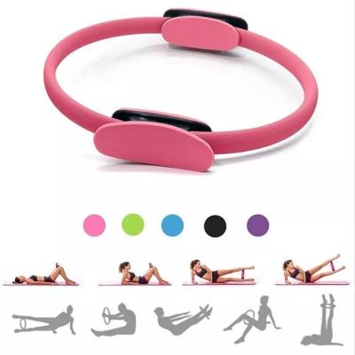 China 2023 Eco-friendly Durable Yoga Pilates Handle Exercise Home Wholesale Custom Fitness Accessories Dual Circle for sale