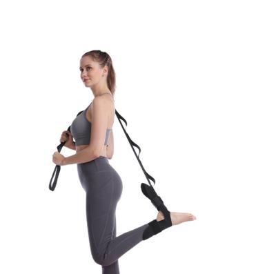 China Wholesale High Elasticity Foot Stretch Trainer Yoga Flexibility Leg Ankle Ligament Stretcher Belt Stretcher Band Fitness Stretching Strap for sale