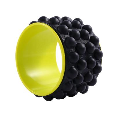 China New Arrival Durable Back Roller Back Stretcher And Back Biscuit For Body Pain Premium Foam Roller Ultimate EVA Yoga Wheel for sale