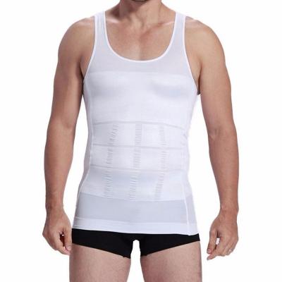 China QUICK DRY Popular Men's Tank Top Body Shaper Slimming Shirt Elastic Sculpting Vest Slimming Body Shapewear Corset Vest for sale