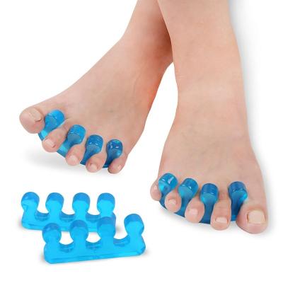 China Comfortable Breathable Soft Flexible Finger Toe Spacer Bunion Corrector Toe Separator For Toenail Finger Tools for sale