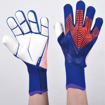 China Finger ProtectionÂ   Professional Goalkeeper Gloves Finger Protection Thickened Latex Football Sports Gloves Goalkeeper With Customization for sale