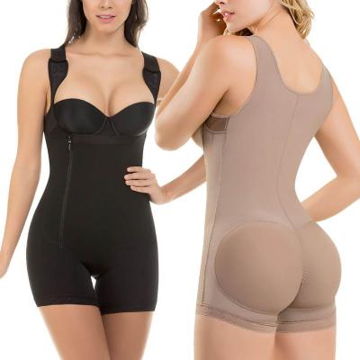 China Antibacterial Ladies Slimming Crotchless Body Shaper Underbust Shapewear Skinny Full Corset Jumpsuit for sale