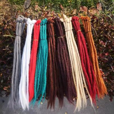 China Afro wave factory wholesale faux locs hair goddess locs pin lock dread locs monochrome hand made jozi dreads for sale