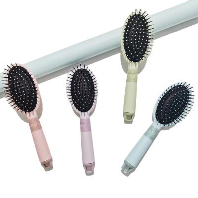 China Colorful Logo Airbag Hair Brush Home Use Scalp Hair Massager Candy Bulk Waterproof Brush Oval Pink Hair Brush for sale