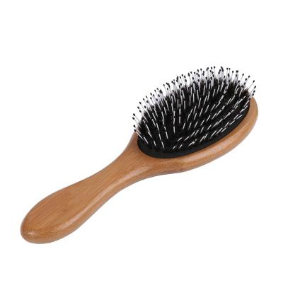 China Boar Waterproof Bamboo Bristle Comb Hair Comb Private Label Private Label Wooden Paddle Hair Brushes for sale