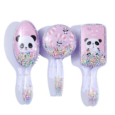 China Waterproof 2021 Adults and Kids Confetti Glitter Customize Hair Brush Comb Set Massage Hair Brush Oval Rectangle Round Paddle Hair Brush for sale