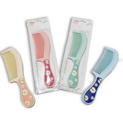 China Girls Hair Comb Cheapest Price Daisies Candy Hair Comb Manufacture End-tooth Unbreakable Customize Wet and Dry Styling Comb Hair Care Comb for sale