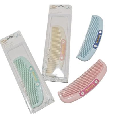 China Girls Hair Comb Unique Design Design New For Candy Colored Plastic Flower Girls Hair Straightener Hair Comb Portable End-tooth Comb Comb for sale