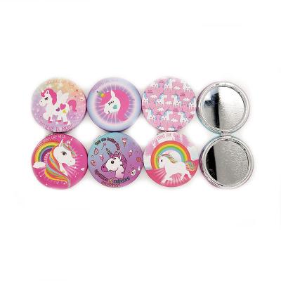 China Convenient Custom Design Round Pocket Small Size Mirror for sale