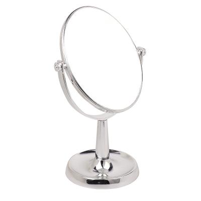 China Portable Double-Sided Princess Oval Goods Cosmetic Mirror European Desktop Makeup Mirrors 360 Degree Rotation for sale